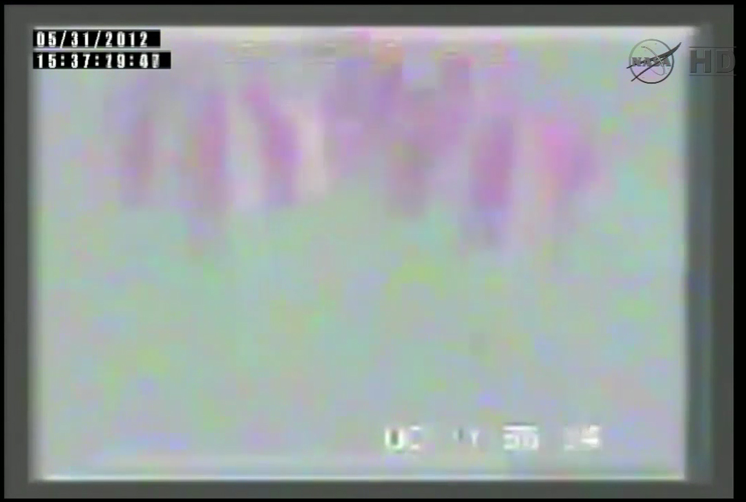 Dragon Main Chutes Deployed