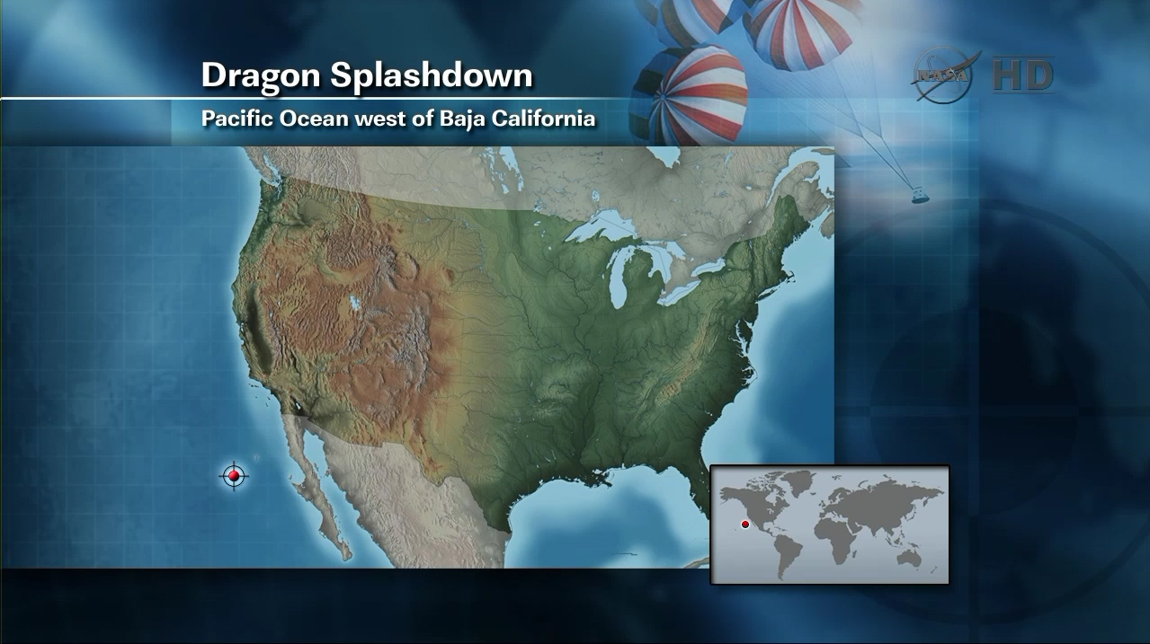 Dragon Splashdown Map
