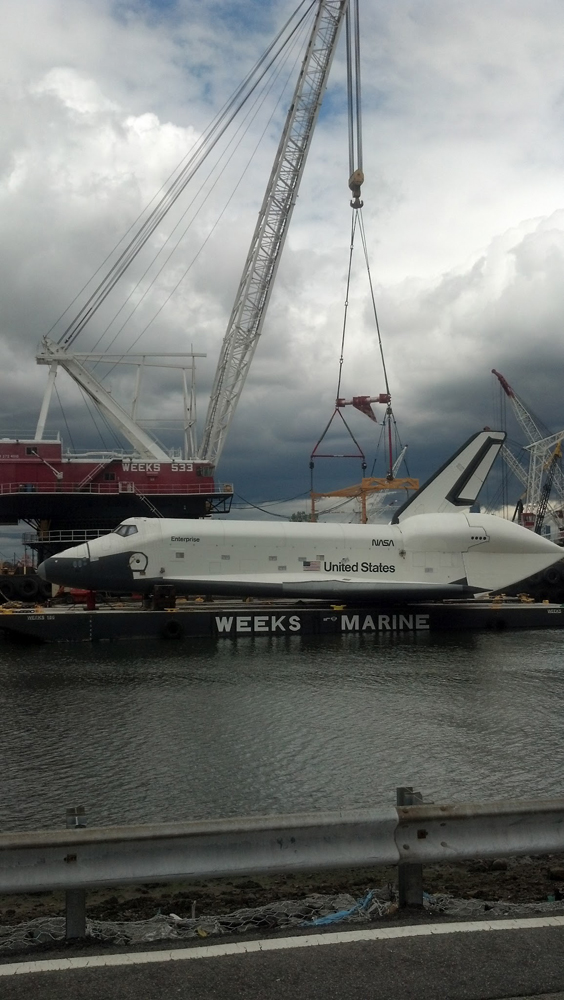 Enterprise Docked at Weeks Terminal