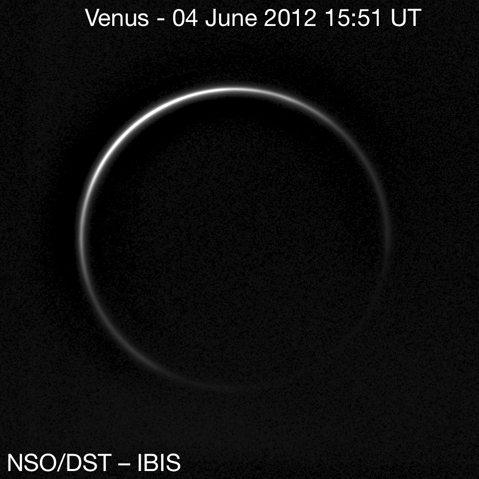 Venus Crescent Before the Transit