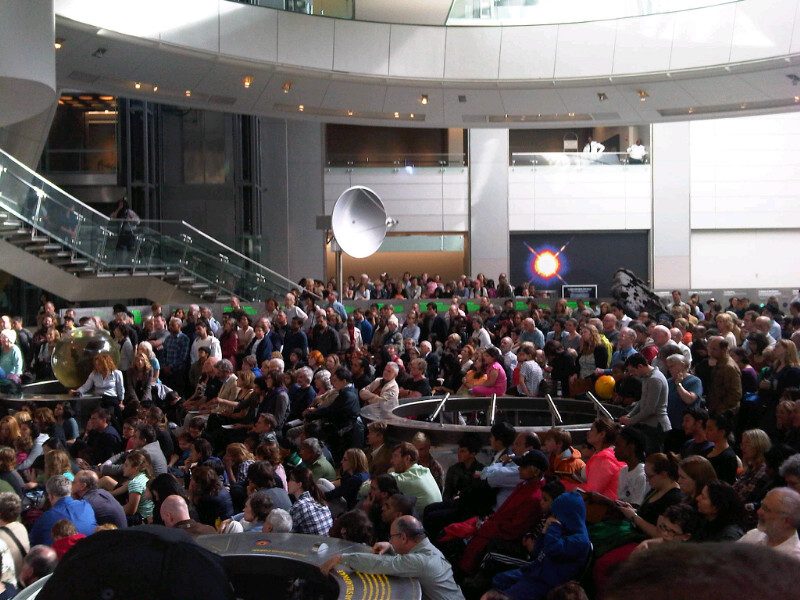 Crowd Gathers to Watch Venus Transit Webcast