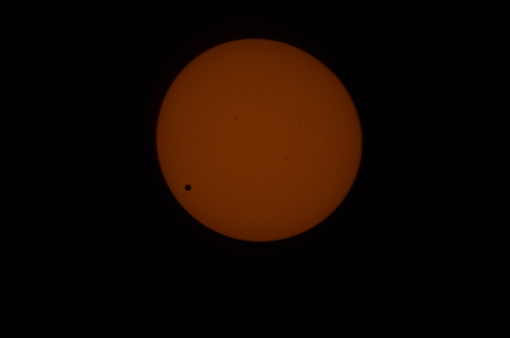Venus Transit 2012 from Space Station