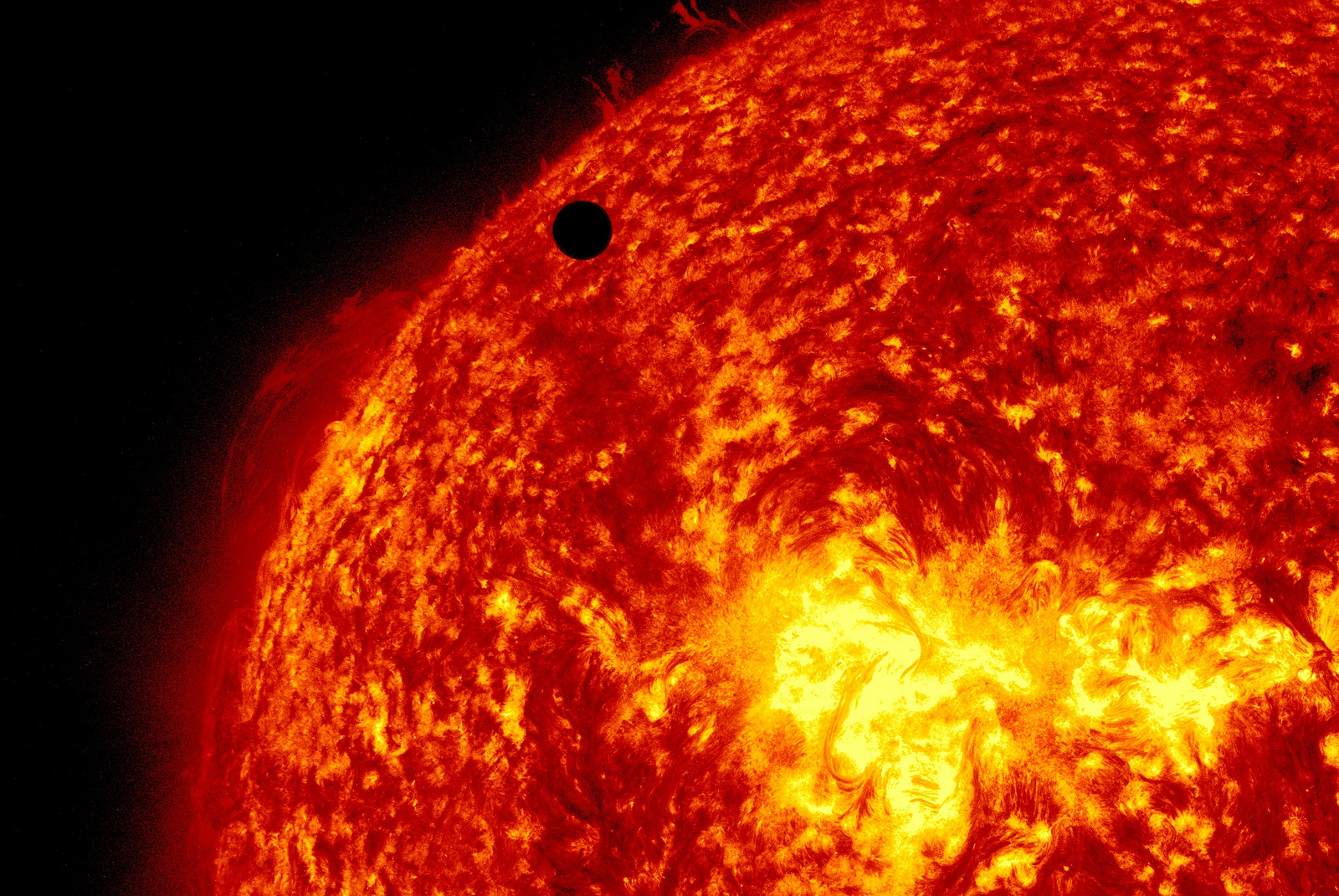 Venus Transit 2012: SDO Closeup