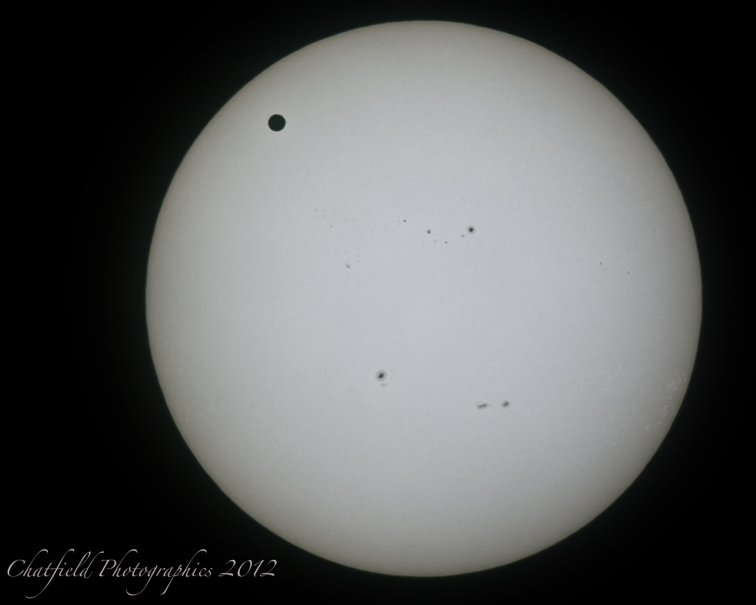 Venus Transit 2012 from Saskatoon: Colin Chatfield