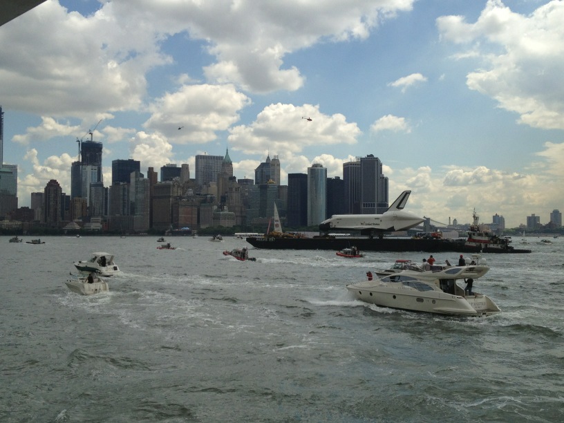 Space Shuttle Enterprise Takes Manhattan