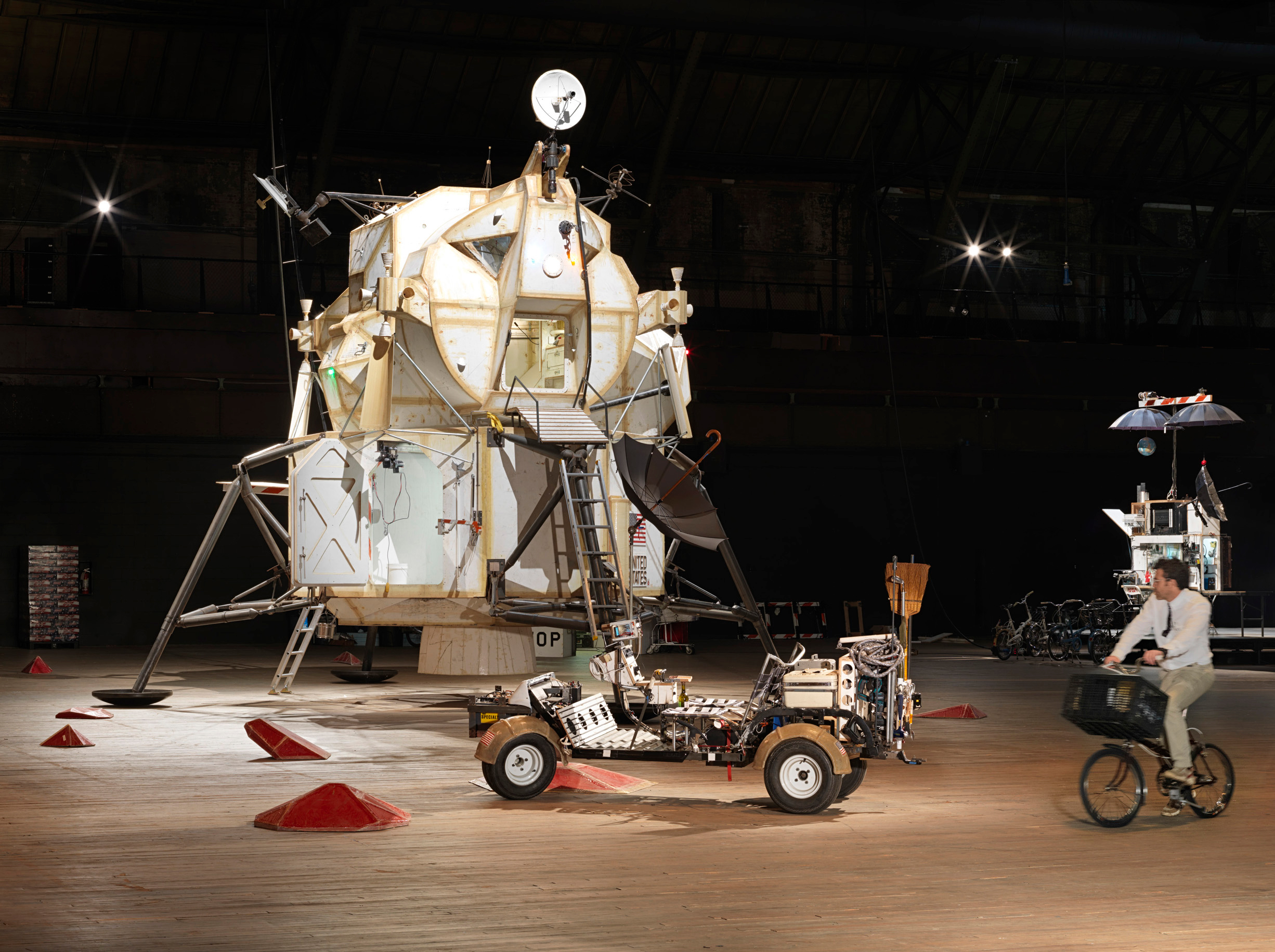 Tom Sachs on WAR Bike in