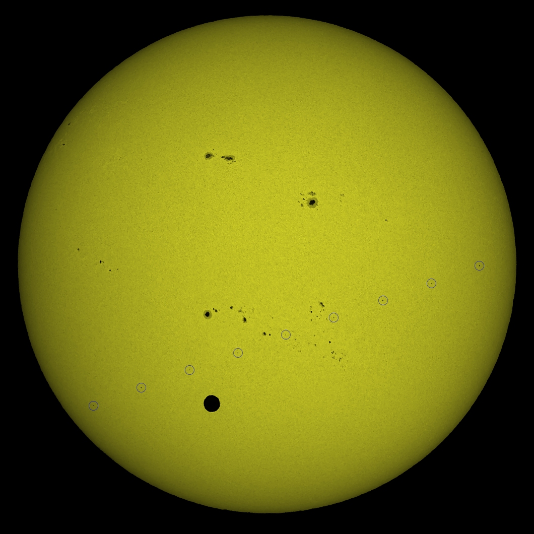 Venus and Hubble Space Telescope Cross Sun Together in Spectacular Picture