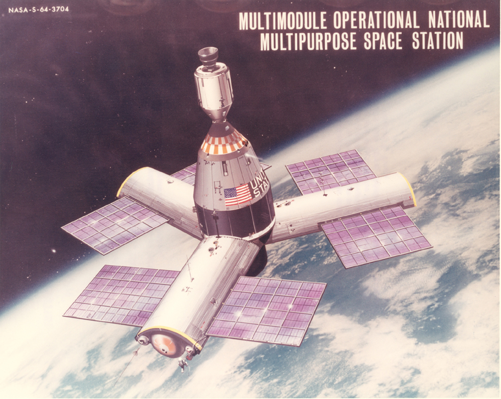 Three-Radial-Module Space Station Concept