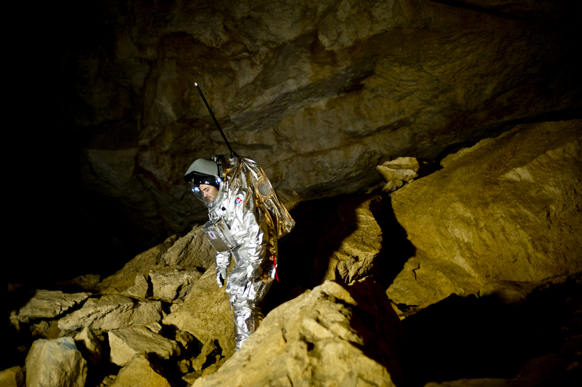 Daniel Schildhammer at the Dachstein Ice Cave