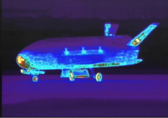 Secret X-37B Space Plane After Landing on June 16, 2012