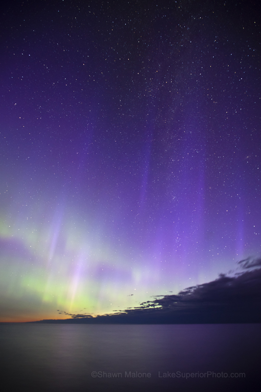 Aurora over Marquette, Michigan, June 2012