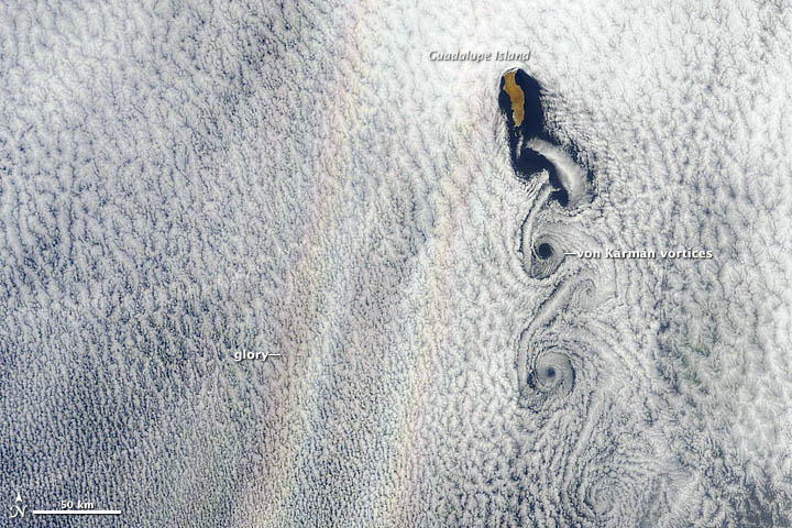 Rainbow seen from space Rainbow seen from space
