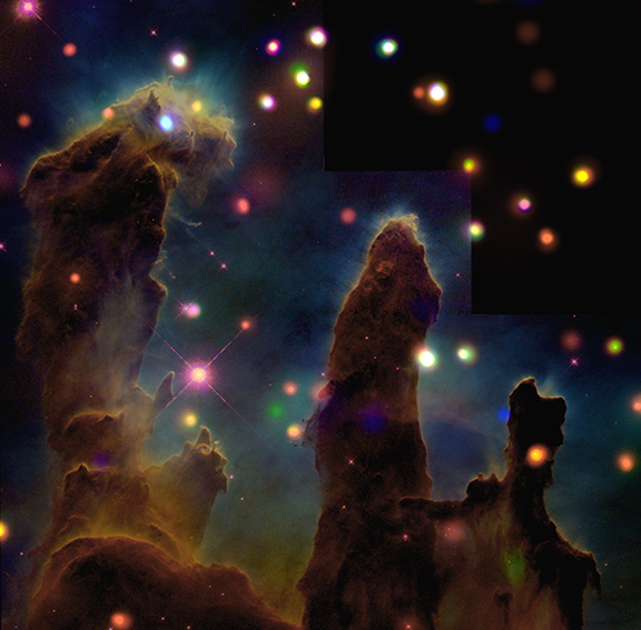 X-Ray Images in the Eagle Nebula