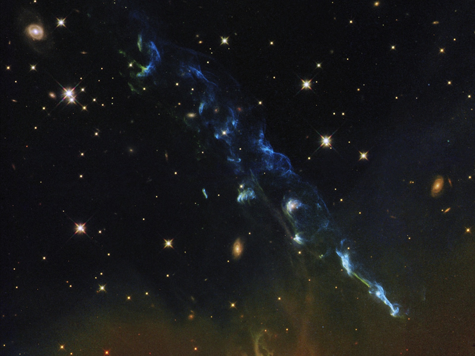 NASA's Hubble Views a Cosmic Skyrocket