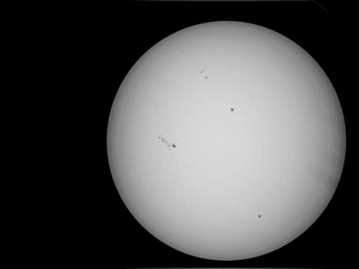Sunspots from Lancashire