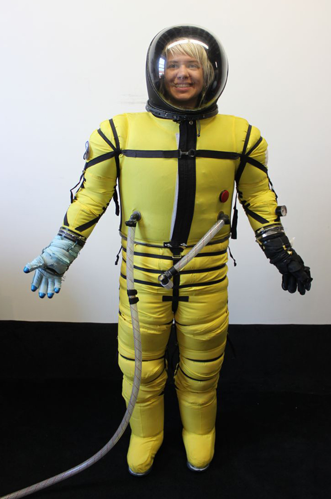 Front View of Final Frontier Design Spacesuit