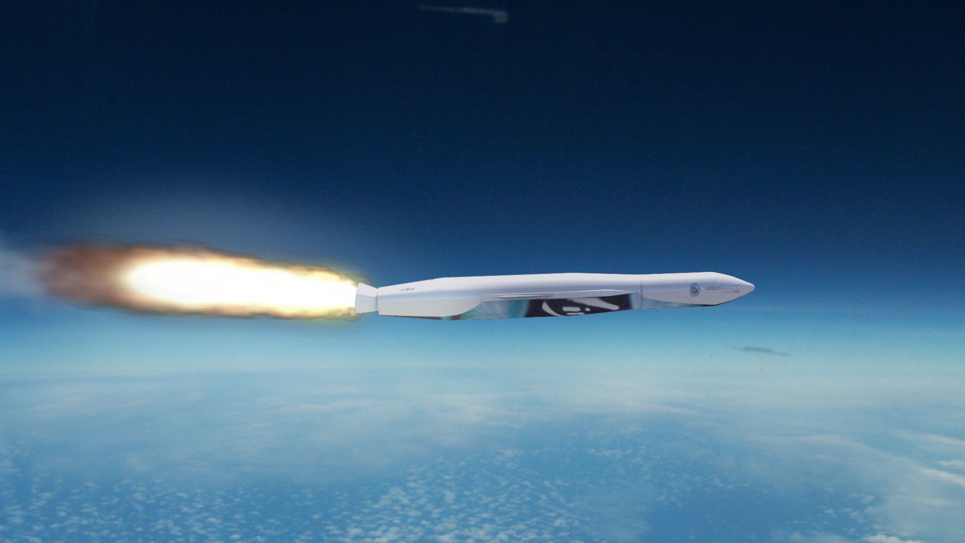 Conceptual Illustration of LauncherOne in Flight
