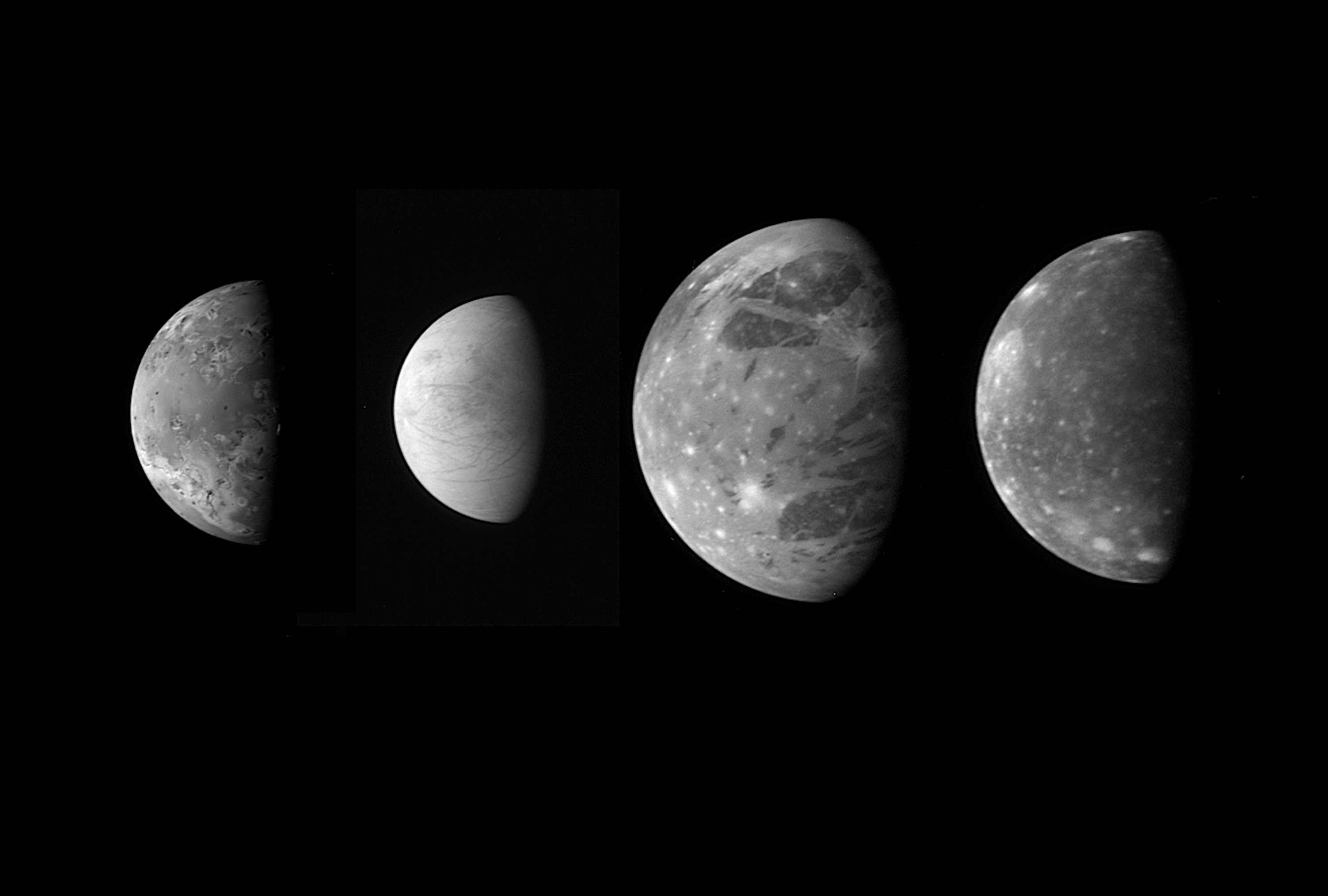 Jupiter's Moons: Family Portrait