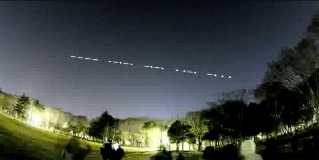 Cubesat Flashes in Space