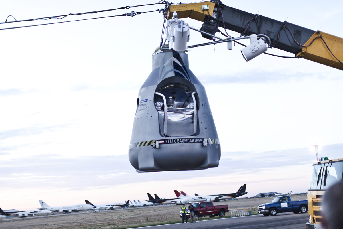 Red Bull Stratos Capsule with Baumgartner