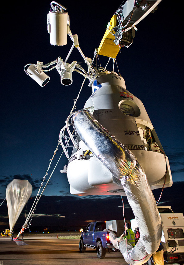 Red Bull Stratos Capsule at the Flight Line
