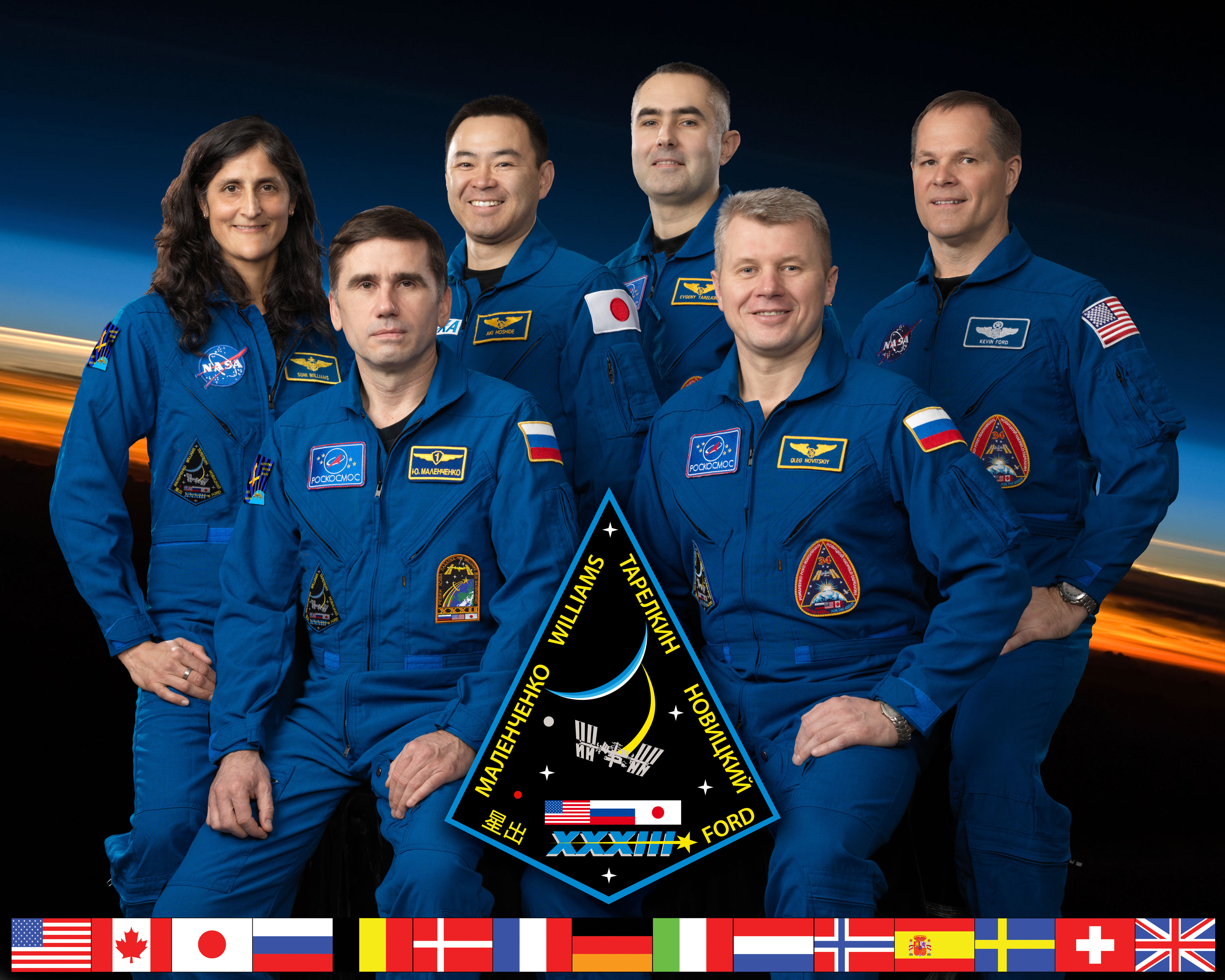 Space Station Expedition 33 Crew Photo