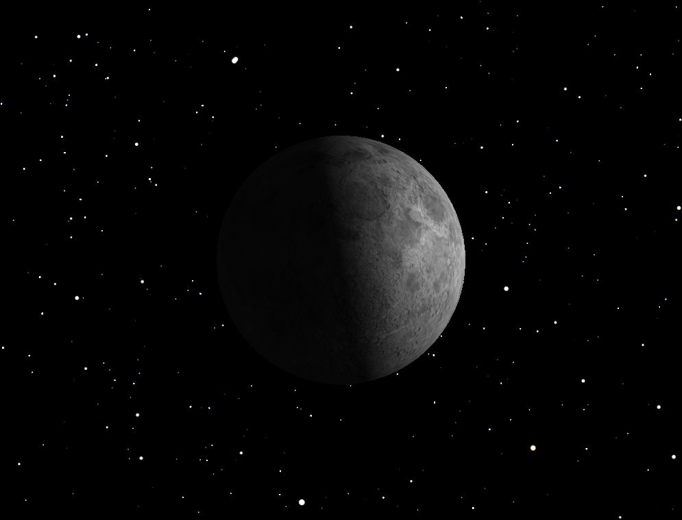 August 2012 First Quarter Moon