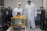 The Sample Analysis at Mars (SAM) instrument for NASA's Mars Science Laboratory mission will study chemistry of rocks, soil and air as the mission's rover, Curiosity, investigates Gale Crater on Mars. SAM was built at the NASA Goddard Space Flight Center, Greenbelt, Md., where this image was taken.