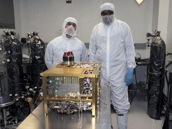 The Sample Analysis at Mars (SAM) instrument for NASA's Mars Science Laboratory mission will study chemistry of rocks, soil and air as the mission's rover, Curiosity, investigates Gale Crater on Mars. SAM was built at the NASA Goddard Space Flight Center, Greenbelt, Md., where this image was taken.