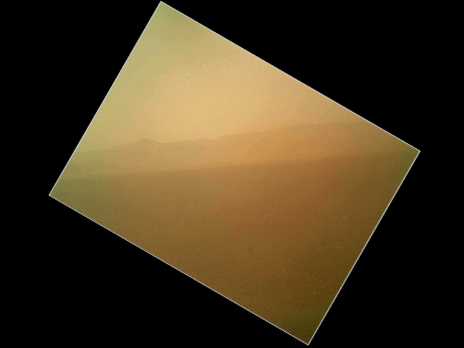 Curiosity's First Color Image of the Martian Landscape