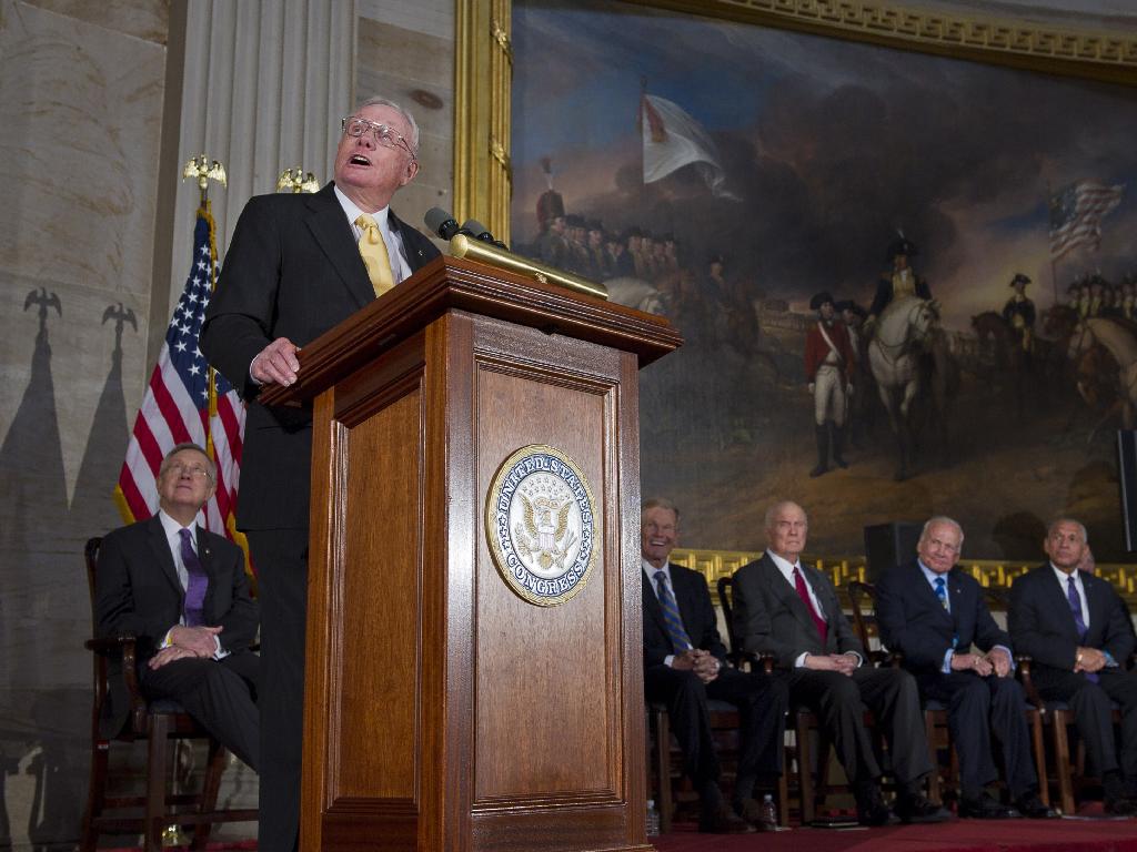 Neil Armstrong Speaks to Congress