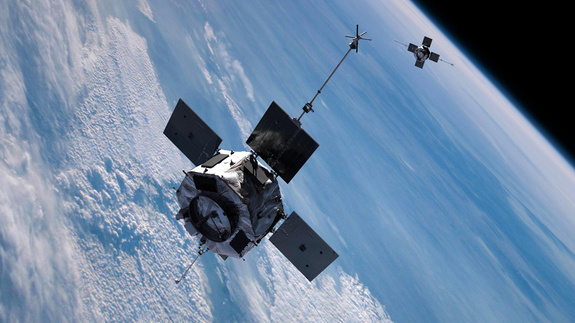 The identical Radiation Belt Storm Probes will follow similar orbits that will take them through both the inner and outer radiation belts. The highly elliptical orbits range from a minimum altitude of approximately 373 miles (600 kilometers) to a maximum altitude of approximately 23,000 miles (37,000 kilometers).