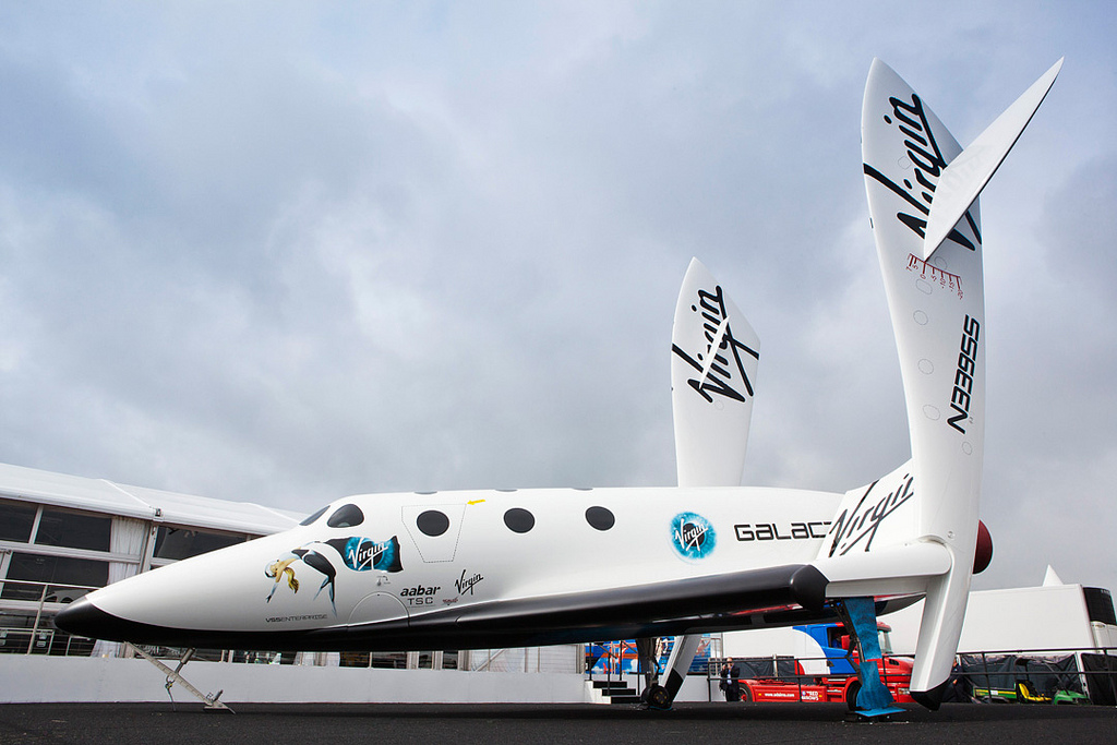 Full Size Virgin Galactic SpaceShipTwo Replica