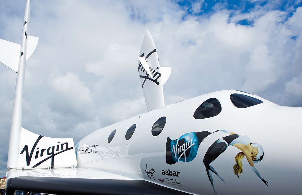 SpaceShipTwo Replica at Farnborough