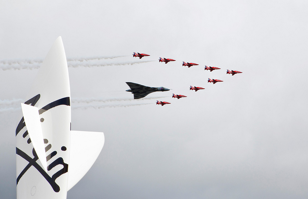 Red Arrows at the Farnborough Airshow