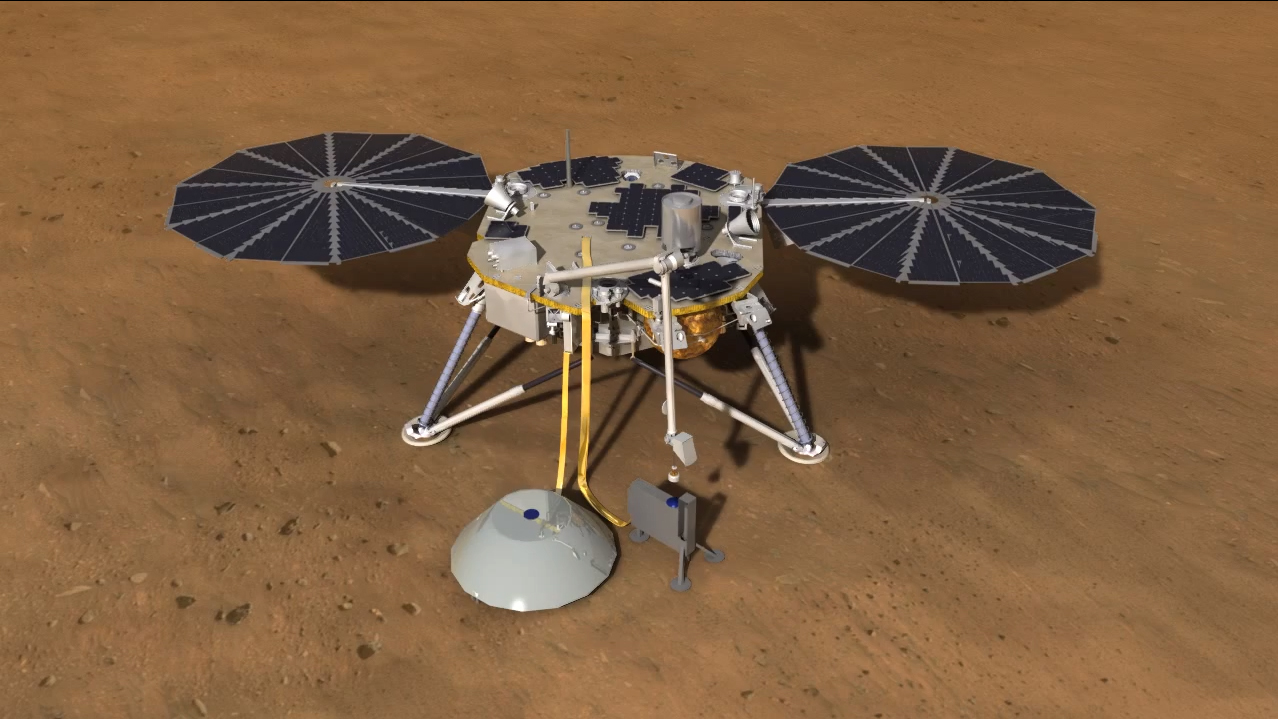 InSight Mars Lander Delivers Drill