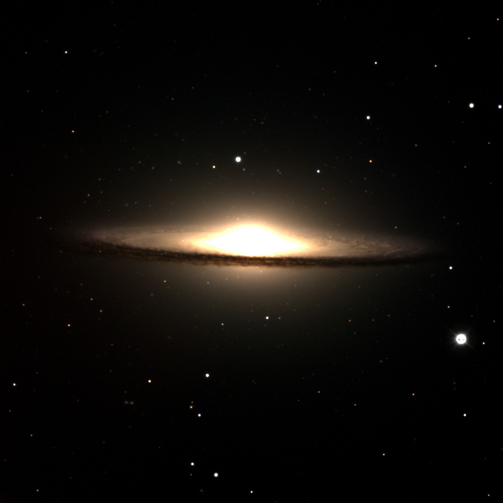 M104 - The Sombrero Galaxy, Discovery Channel Telescope First Light Image