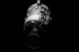 A view of the damaged Apollo 13 service module after separation.