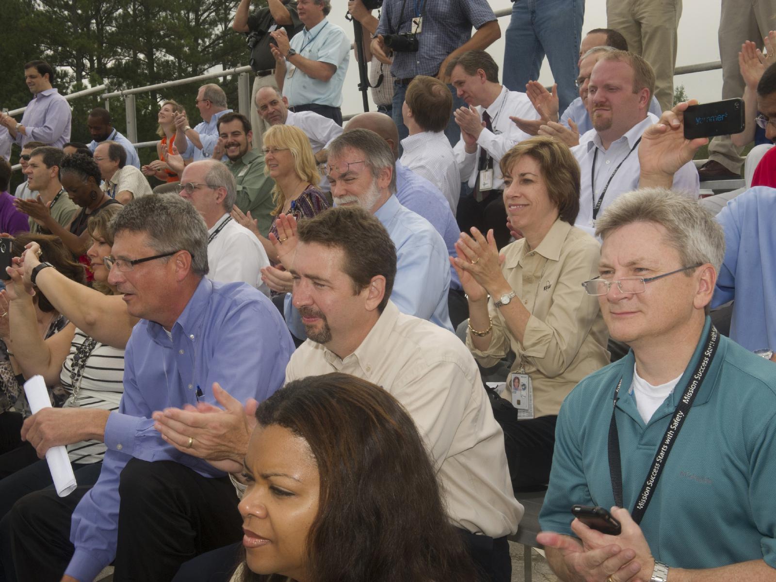 Mighty Eagle Test Flight Crowd