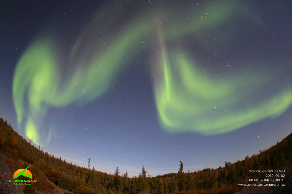 Aurora over Yellowknife, Canada, September 2, 2012 #2