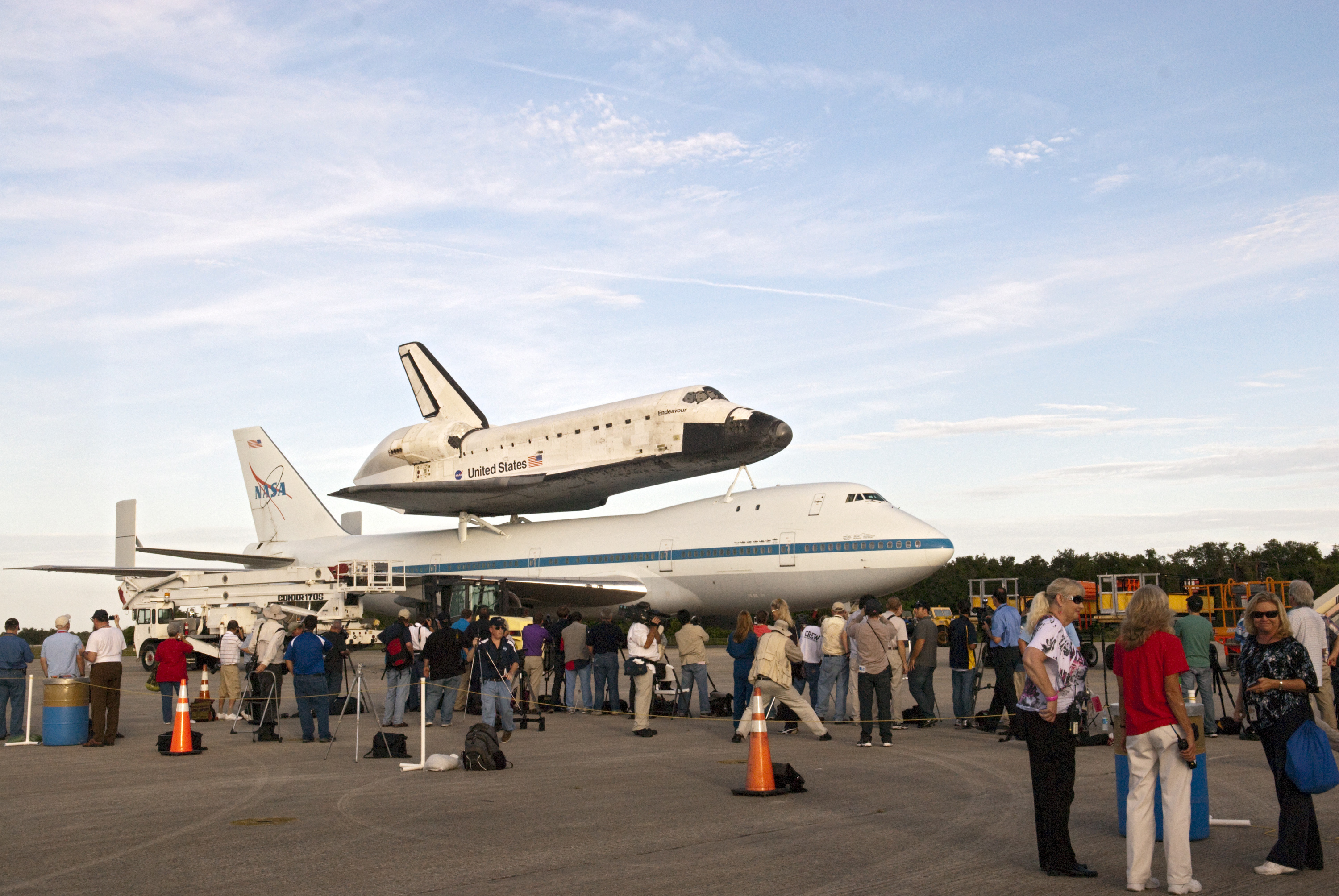 Shuttle Endeavour Prepared for Last Ferry Flight
