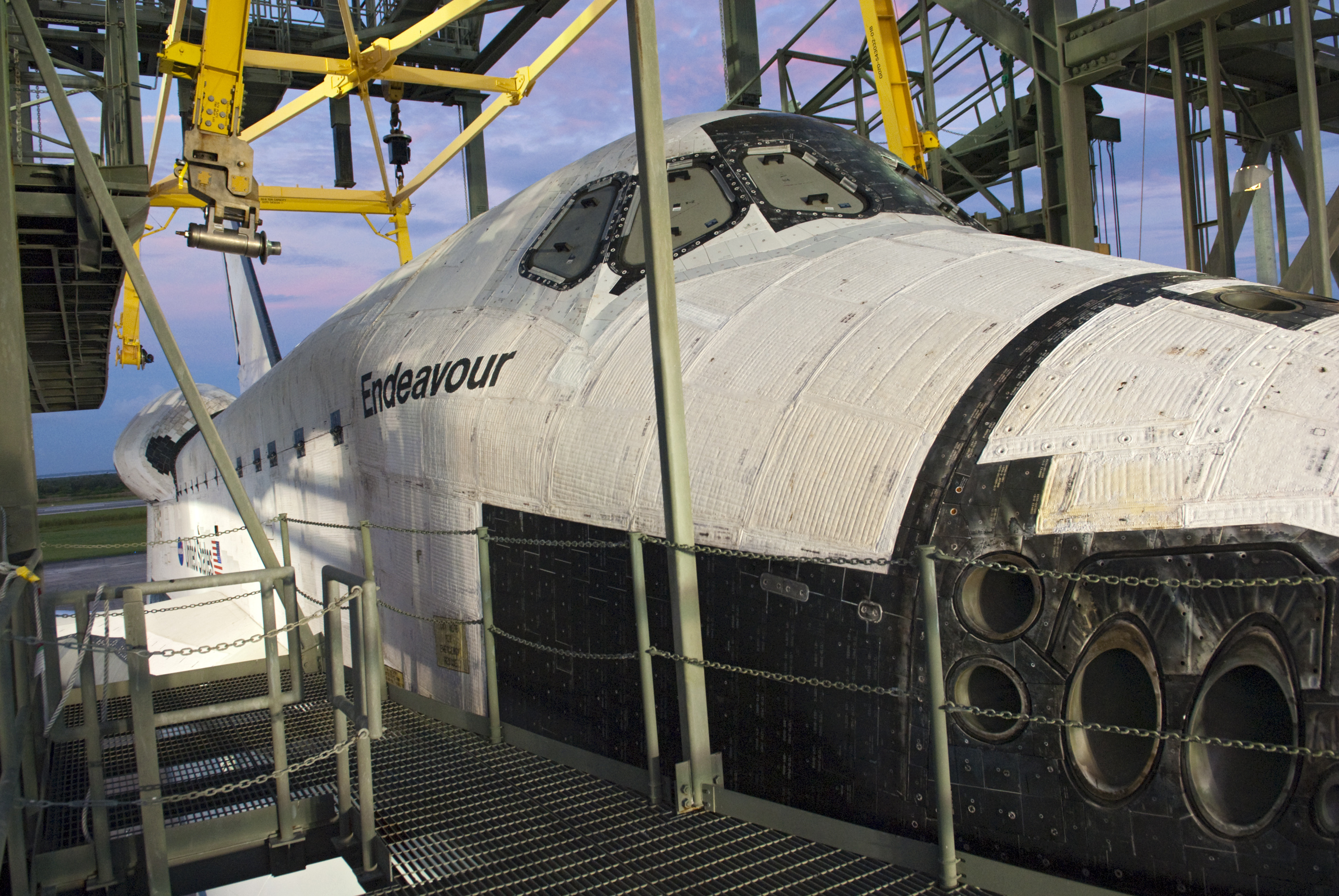 Shuttle Endeavour Attached to 747