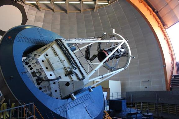 The Dark Energy Camera, mounted on the Blanco telescope in Chile.