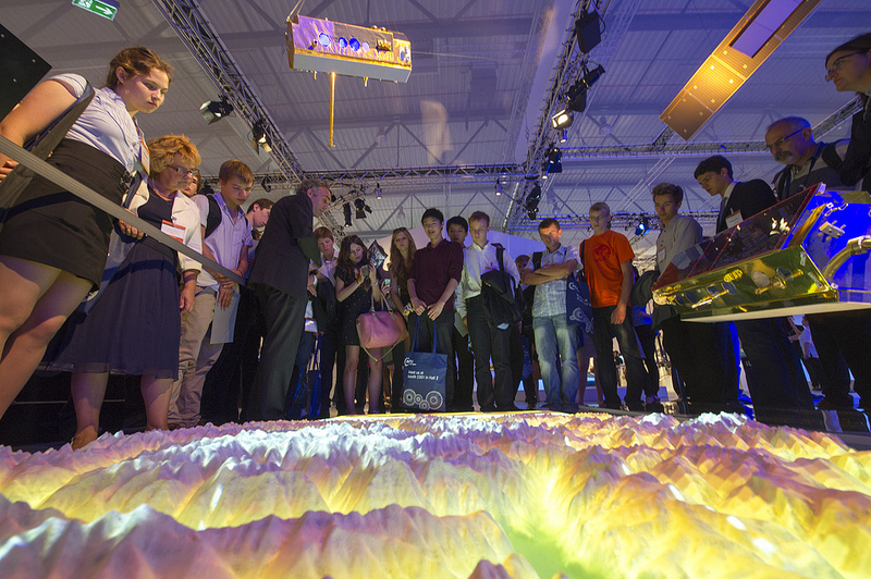 Students at Exhibition