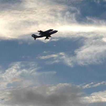 Endeavour over Patrick Air Force Base #2