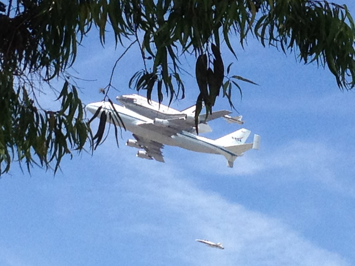Endeavour over USC Campus