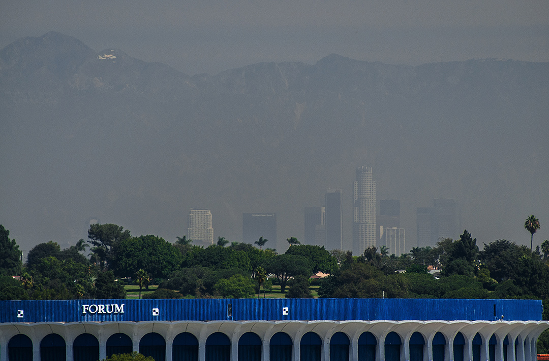 Shuttle Endeavour Seen from Inglewood, CA #4
