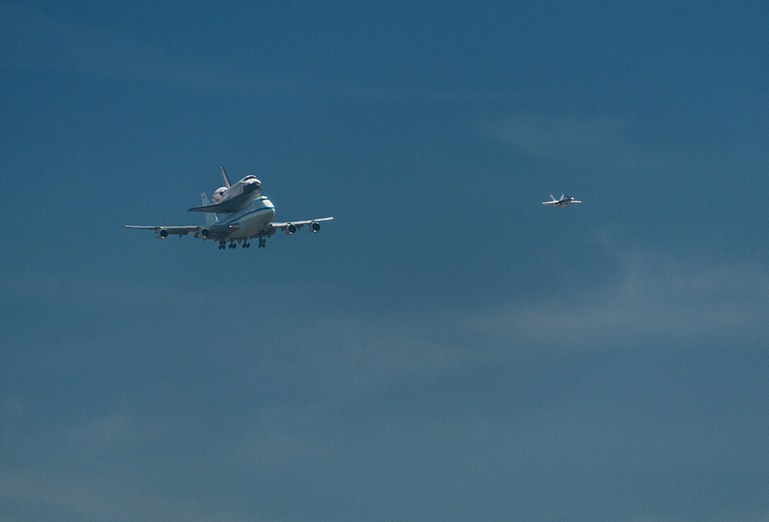 Shuttle Endeavour Seen from Inglewood, CA #5