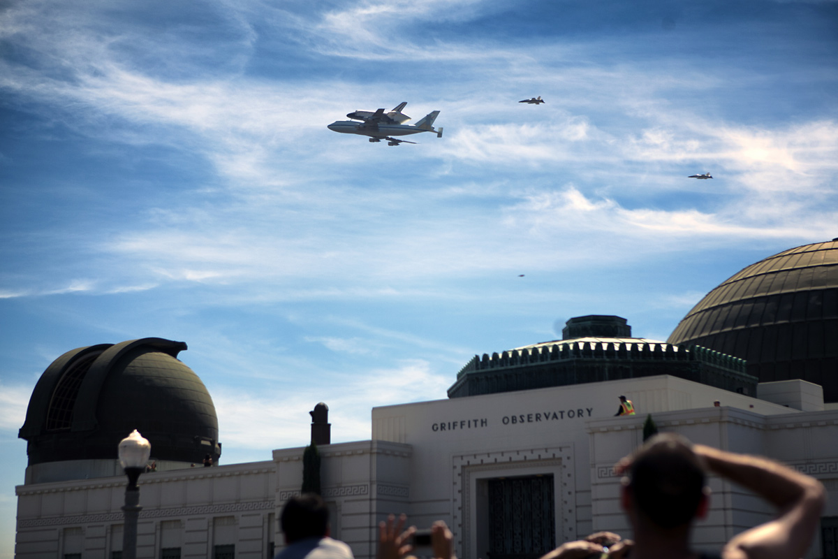 Endeavour over Griffith Observatory, Los Angeles #3