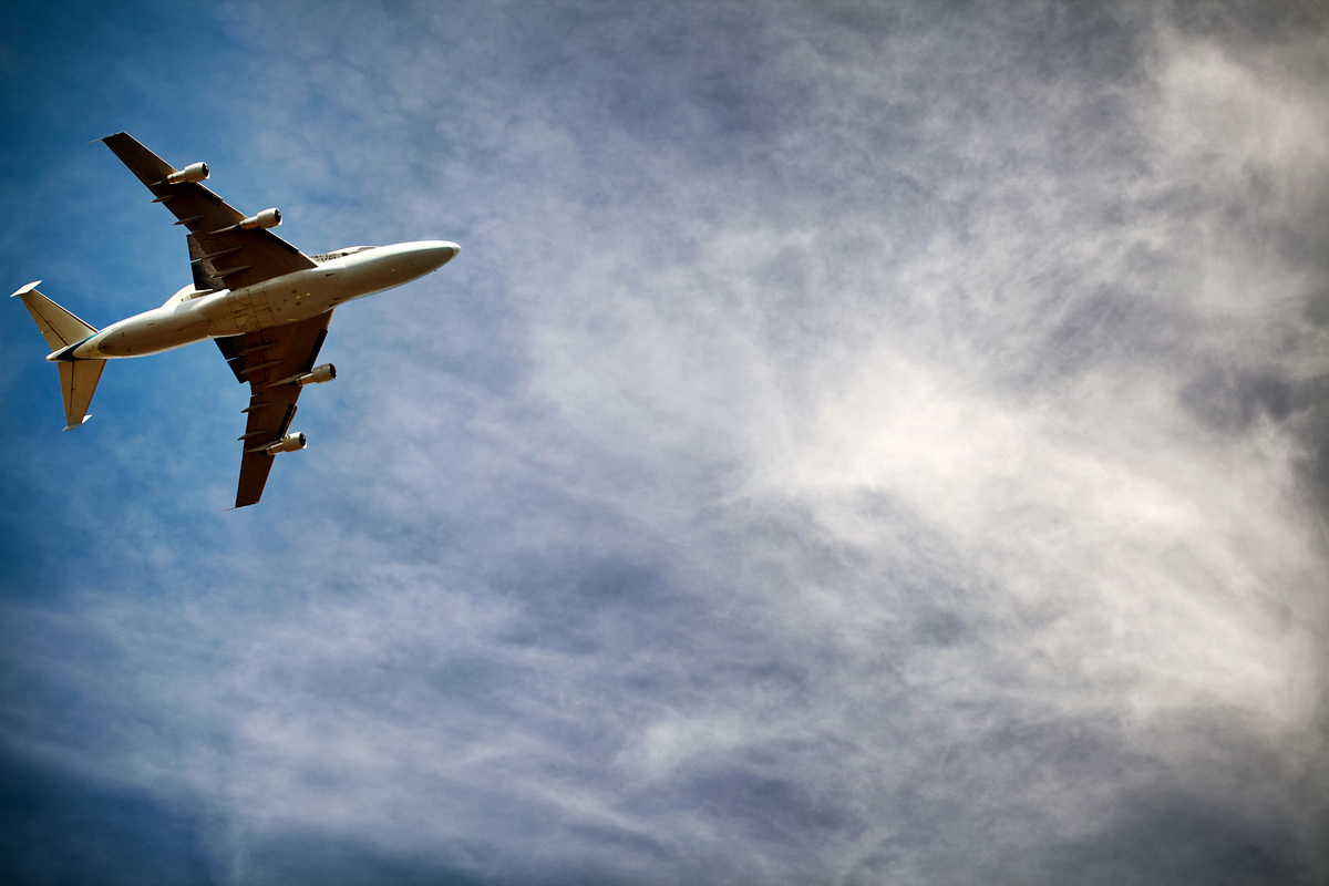 Endeavour on Shuttle Carrier Aircraft Overhead